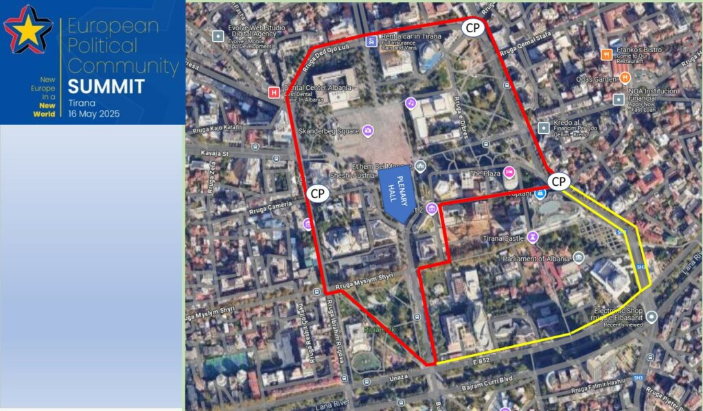 Më 15 dhe 16 maj Samiti i Komunitetit Politik Europian, ‘paralizohet’ kryeqyteti!
