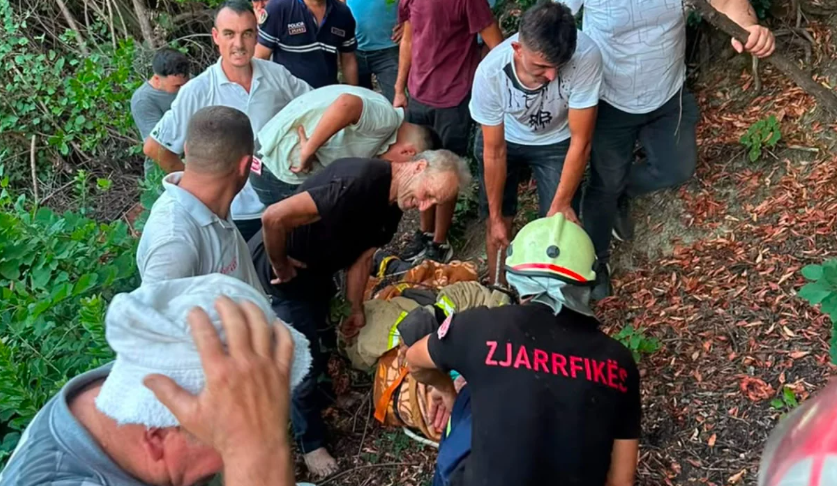 Ra nga 50 metra lartësi në humnerë, shpëtohet 51-vjeçari në Mallakastër